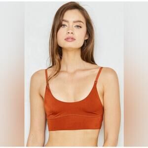 We Are Hah x Free People Bronze Scoopneck Cami BrHAH Bra Small L NWT Sustainable